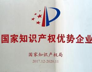 關於取得2017年（nián）度國家知（zhī）識產權優勢企業榮（róng）譽的新聞
